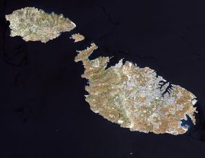Satellite Image of Gozo, taken from Wikimedia